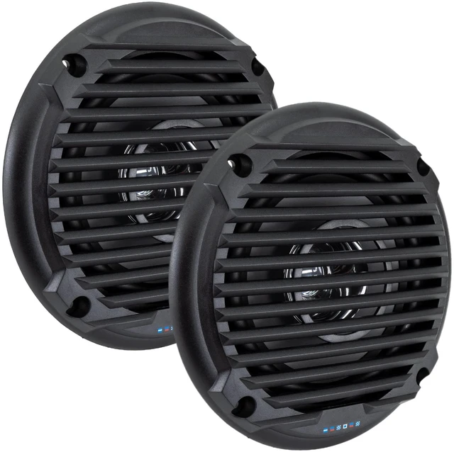 Main image of 6.5" RV Marine Speakers, Coaxial, Pair, Black (2 Pack)