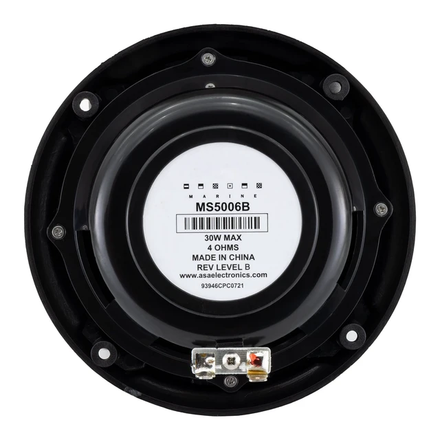 Alt view image 5 of 7 - 6.5" RV Marine Speakers, Coaxial, Pair, Black (2 Pack)