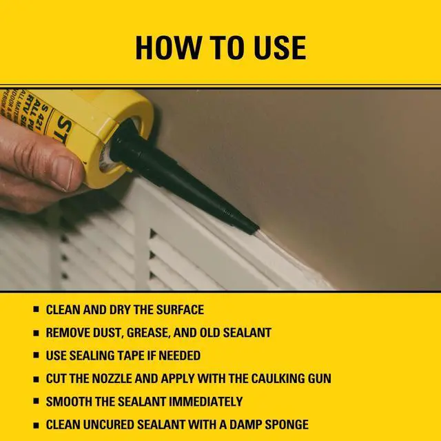 Alt view image 4 of 6 - S421 All-Purpose RTV Silicone Sealant (24 x 10.1 fl.oz.) 100% Waterproof Clear Caulk | Industrial-Grade Silicone for Kitchen, Bathroom, Shower, Window, Door, Indoor & Outdoor Use | 24 Pack