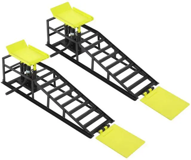 Main image of 2PCS 5T Hydraulic Car Ramps, 11060 Lbs Heavy Duty Portable Vehicle Lift Ramps, Auto Hydraulic Service Ramps for Oil Change Vehicle Maintenance, Ideal for Home Garage Repair & Mens Gift