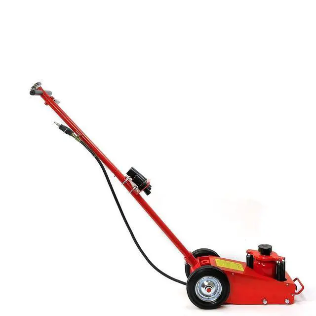 Alt view image 2 of 6 - Heavy Duty 22 Ton Floor Jack Hydraulic Air Axle Bottle Jack Service w/Extension Saddle Set Wheels