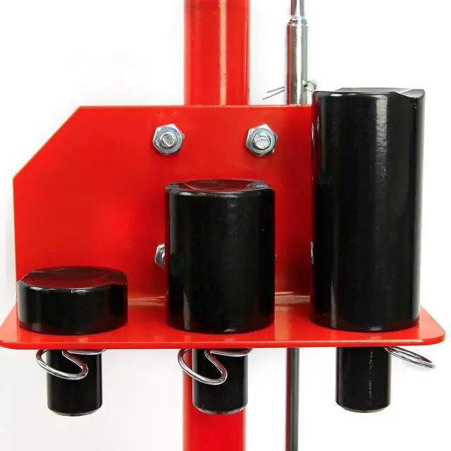 Alt view image 4 of 6 - Heavy Duty 22 Ton Floor Jack Hydraulic Air Axle Bottle Jack Service w/Extension Saddle Set Wheels
