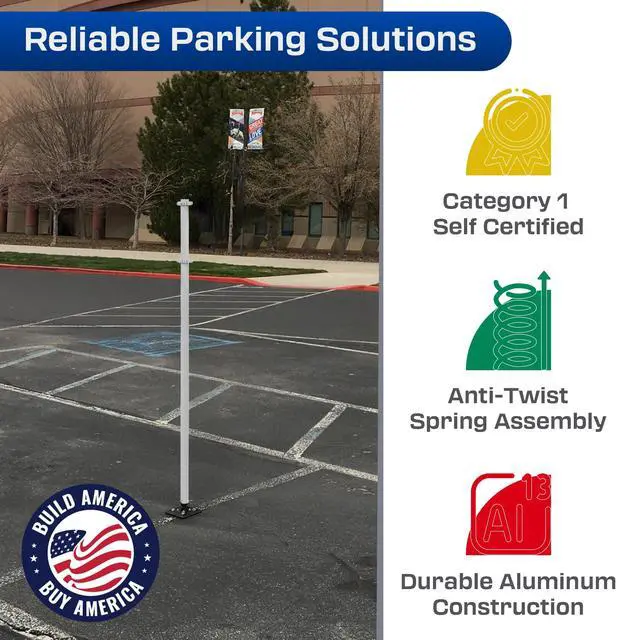 Alt view image 2 of 6 - Impact Recovery - Sta-Rite Flexible Sign Post - Sign Holder for Handicap Parking Signs - Made in the USA - 102