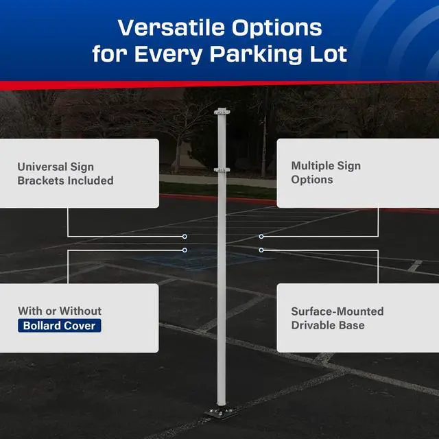 Alt view image 6 of 6 - Impact Recovery - Sta-Rite Flexible Sign Post - Sign Holder for Handicap Parking Signs - Made in the USA - 102