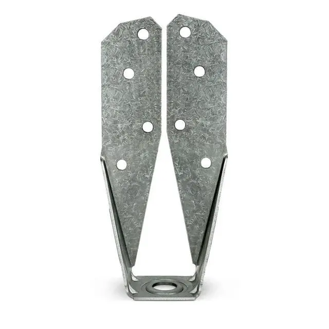 Alt view image 4 of 6 - DTT2Z DTT ZMAX Galvanized Deck Tension Tie for 2X Including 1-1/2 Inch Strong Drive SDS Screws, 14 Gauge Deck and Fence Connector (Pack of 4)