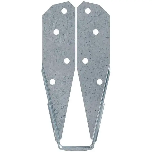 Alt view image 5 of 6 - DTT2Z DTT ZMAX Galvanized Deck Tension Tie for 2X Including 1-1/2 Inch Strong Drive SDS Screws, 14 Gauge Deck and Fence Connector (Pack of 4)