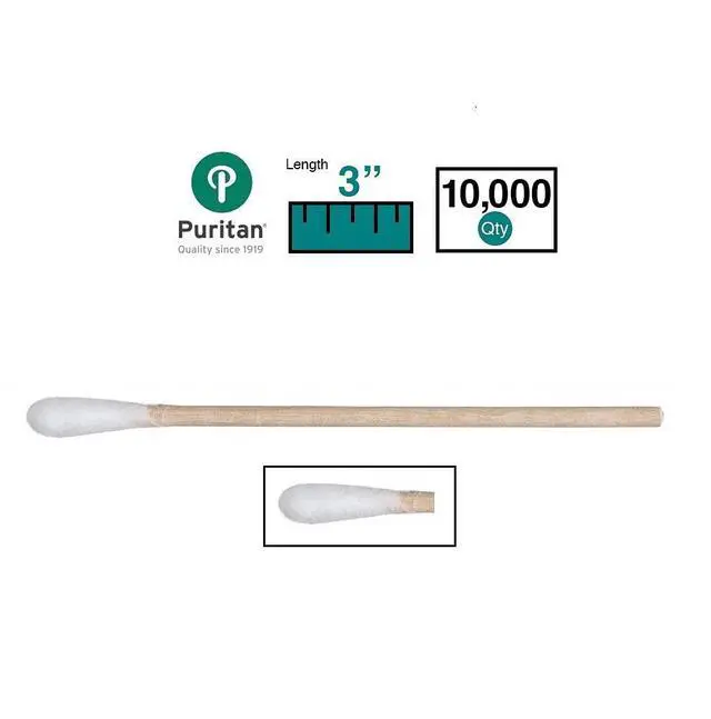 Alt view image 2 of 4 - Medical 3" Standard Cotton Swab w/Wooden Handle - 803-WC - Case of 10000