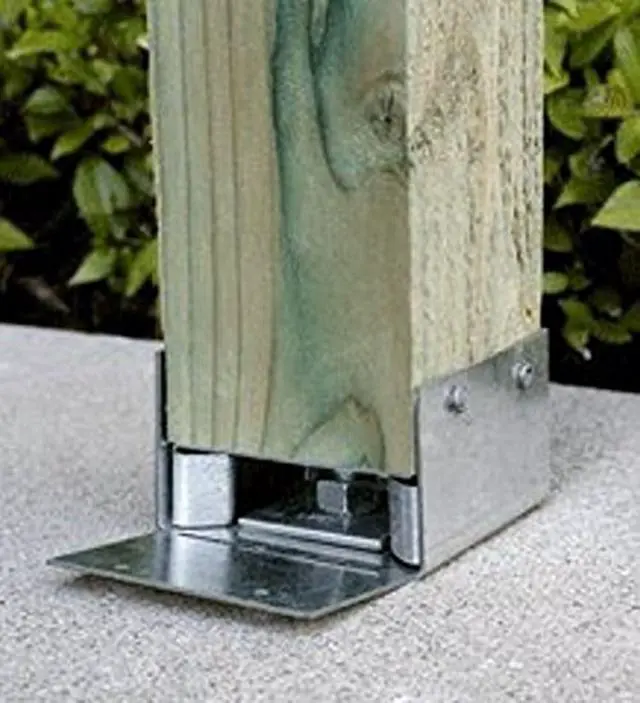 Alt view image 4 of 4 - ABW66Z-10 Adjustable Post Base - ZMAX Galvanized 12-Gauge 6x6, 10 Pack