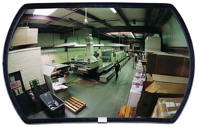 Main image of See All RR2030 Round Rectangular Glass Indoor Convex Security Mirror, 30" Length x 20" Width (Pack of 1)