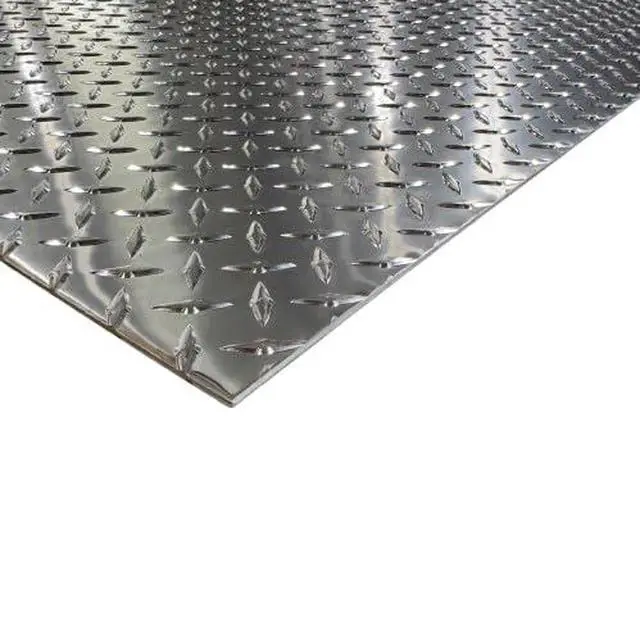 Alt view image 4 of 5 - 125" Aluminum Diamond Plate Polished, 24" x 48", 1/8th inch Thick, 3003 Alloy - Garages, Trailers, Workbench, Projects