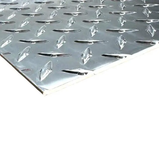 Alt view image 5 of 5 - 125" Aluminum Diamond Plate Polished, 24" x 48", 1/8th inch Thick, 3003 Alloy - Garages, Trailers, Workbench, Projects