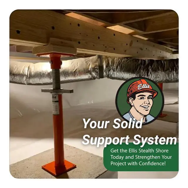Alt view image 6 of 6 - Manufacturing Light-Duty Steel Construction Jack Post - Adjustable Screw Jack Lift for Floor Leveling, Beams & Concrete - 16,000 lb Capacity, 23"-35" Range, House Jack for Support & Leveling