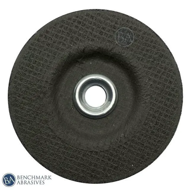 Alt view image 2 of 2 - 4-1/2" T27 Aluminum Oxide Pro Depressed Center Grinding Wheel, 1/4" Thick, 5/8"-11 Threaded Flange Angle Grinder Wheel for Cutting Stock Removal on Metal, Cast Iron - 40 Pack
