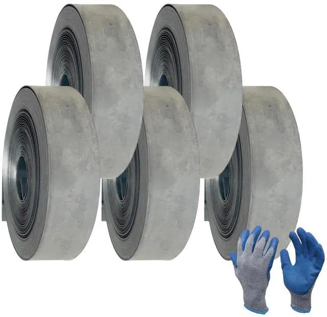 Main image of F&L 710-003 Heavy-Duty Metal Strap 26 Gauge Galvanized Steel, 1-1/2" x 100 ft, Duct Strap, Pipe Strap Durable & Flexible for HVAC, Construction, Plumbing & Electrical Use (5 Pack)