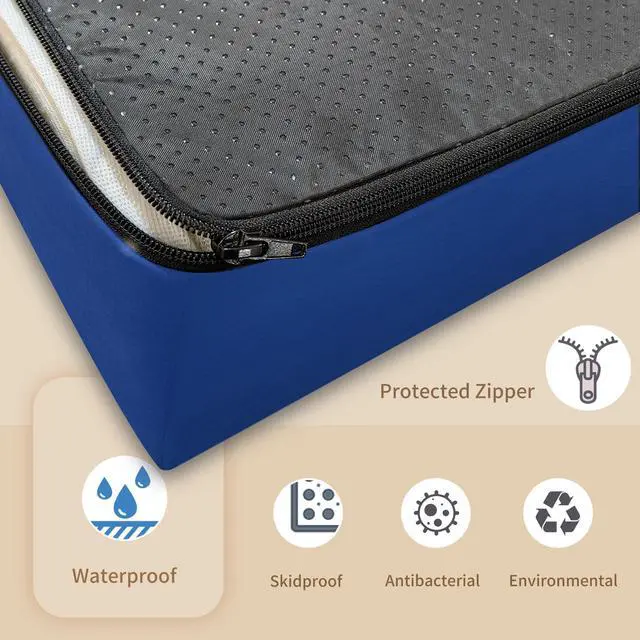 Alt view image 5 of 6 - Hospital Bed Mattress for Home & Clinical Use 80 x 36 x 6 | Medical Bed Mattress for Back Pain with Waterproof Cover, Home Care Memory Foam, Maximum Weight 450 lbs