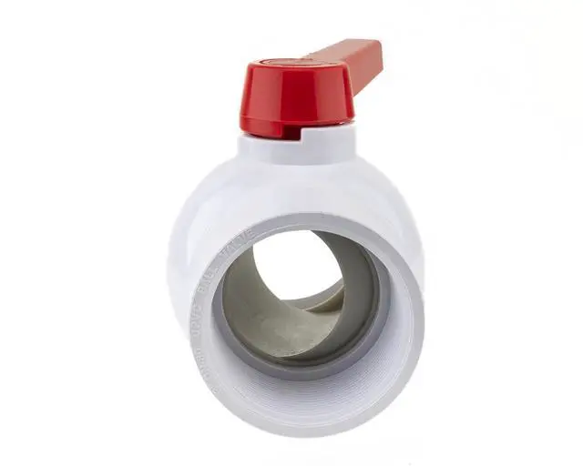 Alt view image 3 of 6 - PVC Shut-Off Ball Valve 3" - 150 psi - Schedule 40 - Threaded (6-Pack)