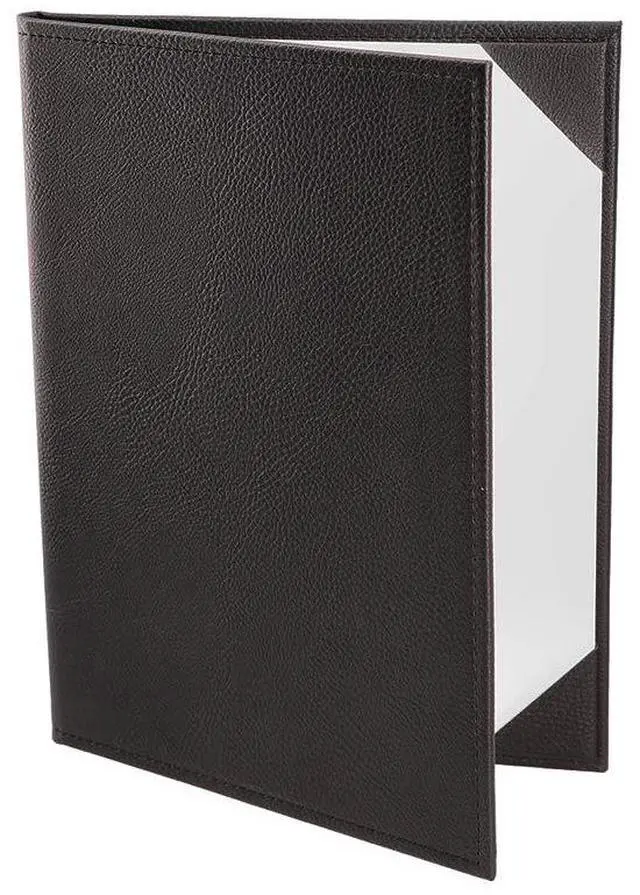 Main image of s Made of Premium Faux Leather (10-Pack) - 8.5" X 11" - 2 Views - Black