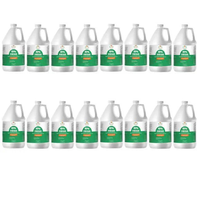 Main image of 45% Vinegar Concentrated | White Vinegar for Cleaning and Garden | Home, and Outdoor Pure | Max Performance 9X Power | with Instructions (16 Gallons/ 2048 fl oz)