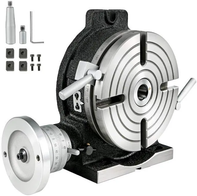 Main image of Mophorn Rotary Table 8Inch Horizontal Vertical HV8 Precision 3MT Milling Drilling Machine Vernier Reading Milling Drilling Boring