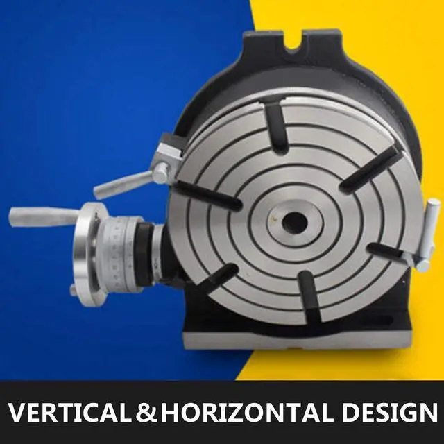 Alt view image 3 of 6 - Mophorn Rotary Table 8Inch Horizontal Vertical HV8 Precision 3MT Milling Drilling Machine Vernier Reading Milling Drilling Boring