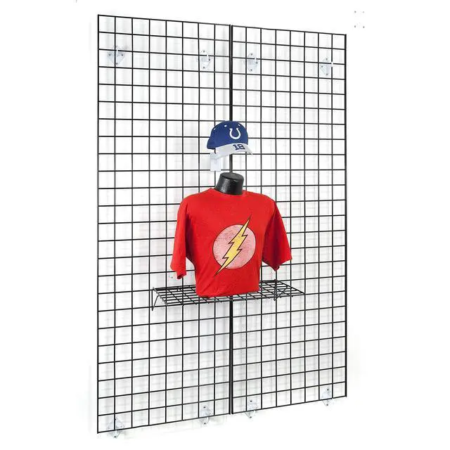Alt view image 4 of 6 - Grid for Any Retail Display, 2 Width x 8 Height, 3 Grids Per Carton (Black)