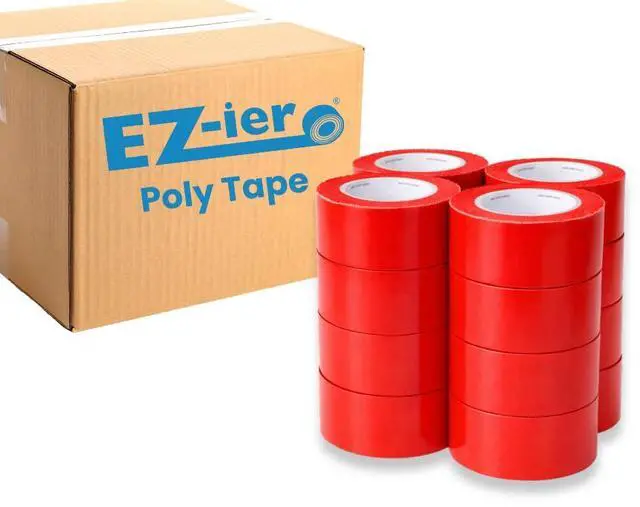 Main image of EZ-ier Stucco Polyethylene Tape, Serrated-Edge (Red 3", Case of 16)