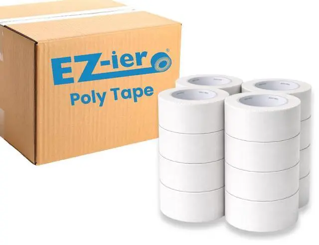Main image of EZ-ier Stucco Polyethylene Tape, Serrated-Edge (White 3", Case of 16)