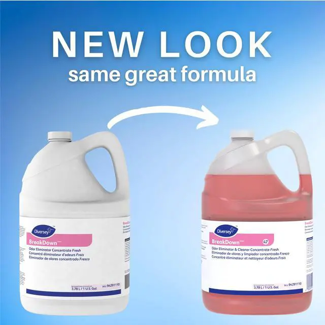 Alt view image 5 of 6 - BreakDown Odor Eliminator & Cleaner Conc, Fresh, 1 gal, 4 Pack