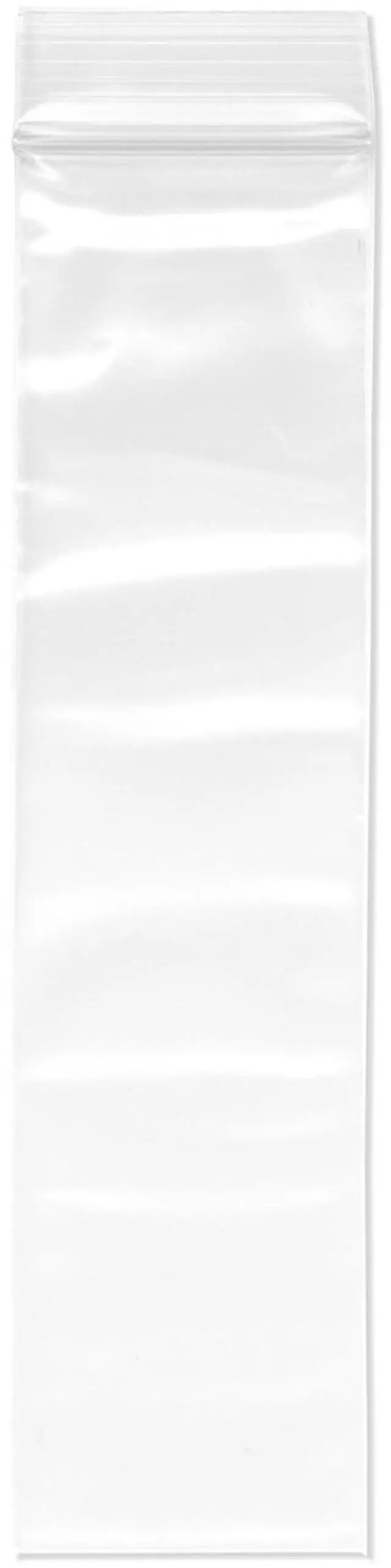 Main image of 2" x 8" (Case of 6,000), 4 Mil Heavy Duty Zipper Reclosable Plastic Bags