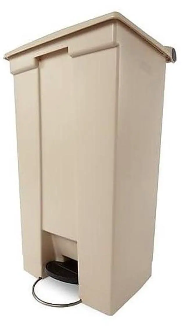 Alt view image 4 of 4 - Legacy Step-On Plastic Trash Can/Container, 23-Gallon, Beige, Hands-Free Garbage Can for Medical Waste in Hospitals/Lab/Emergency/Patient Rooms
