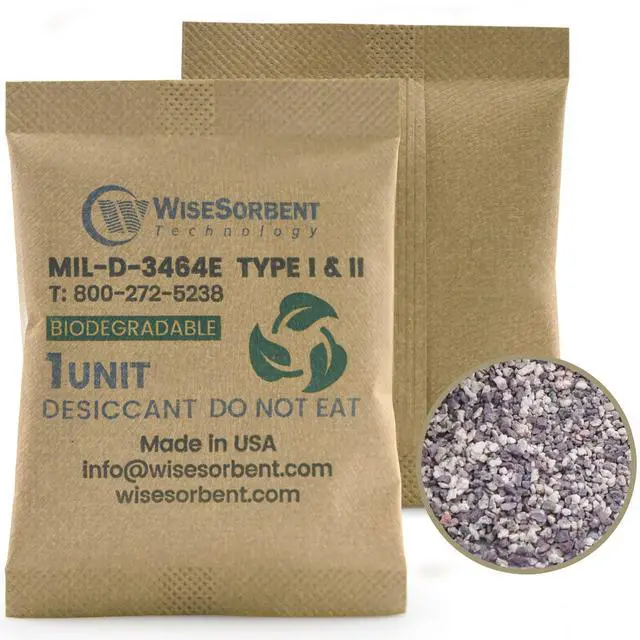 Main image of 33G 350 Pack Kraft Clay Desiccants Packs for Storage, 1U Bentonite Clay Desiccant Bags for Gun Safe, Military Grade Moisture Absorbers, Food Safe Silica Gel Packets Alternative