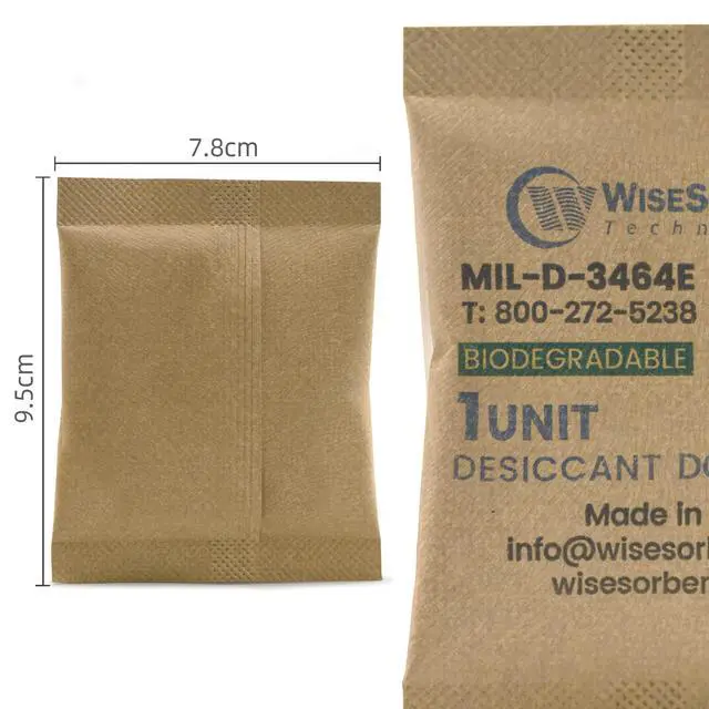 Alt view image 2 of 6 - 33G 350 Pack Kraft Clay Desiccants Packs for Storage, 1U Bentonite Clay Desiccant Bags for Gun Safe, Military Grade Moisture Absorbers, Food Safe Silica Gel Packets Alternative