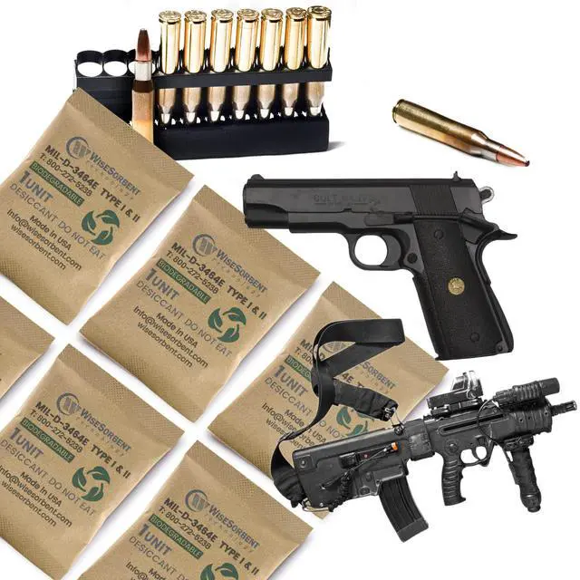 Alt view image 5 of 6 - 33G 350 Pack Kraft Clay Desiccants Packs for Storage, 1U Bentonite Clay Desiccant Bags for Gun Safe, Military Grade Moisture Absorbers, Food Safe Silica Gel Packets Alternative