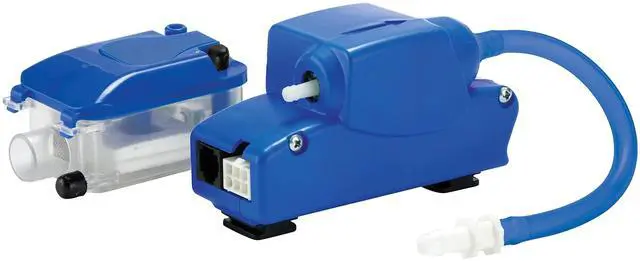 Main image of EC-1-DV 110-240 Volt, 50/60 Hz Mini Condensate Pump for Mini-Split/Ductless Air Conditioners, Blue, 553507