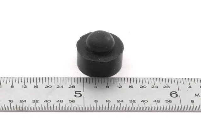 Alt view image 5 of 6 - Push-In Rubber Bumper Tight-Grip Stem Fits 1/4" Hole 1/2" Diameter 1/4" Height For Use in 1/16" Panel Thickness (500)