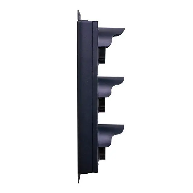 Alt view image 5 of 6 - LED 3 Light Red/Yellow/Green LED Traffic Signal Light 4 inch Diameter Lens, 110/220 VAC, Mounting Brackets, Industrial Stop Go Light, Ready to Wire (Power Cord and Controls NOT Included)