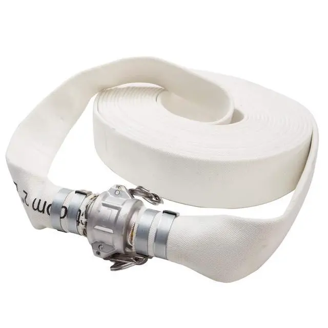 Alt view image 5 of 6 - White 2" x 50' Double Jacket Camlock (Cam and Groove) Mill Discharge Hose