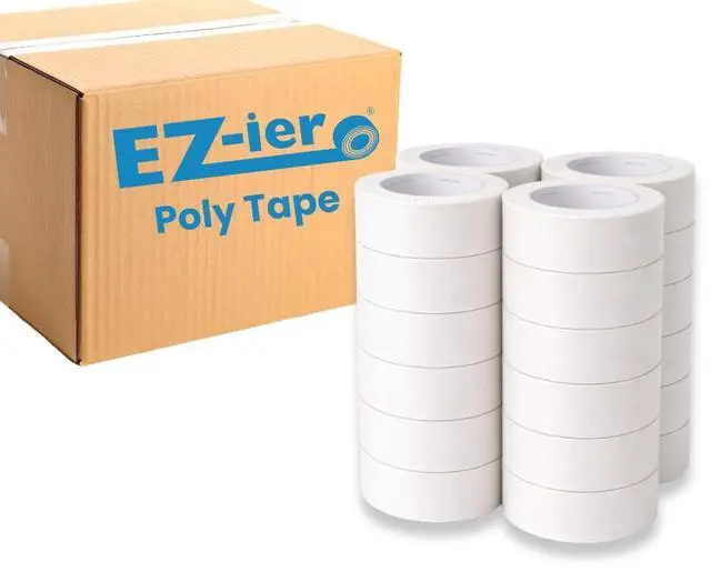 Main image of EZ-ier Stucco Polyethylene Tape, Serrated-Edge (White 2", Case of 24)
