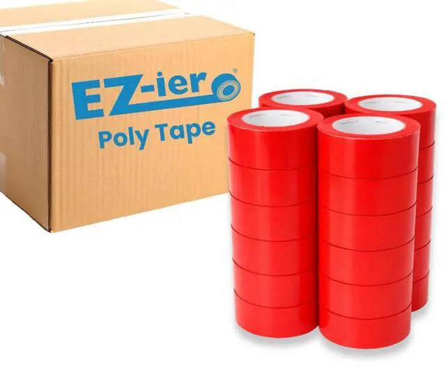 Main image of EZ-ier Stucco Polyethylene Tape, Serrated-Edge (Red 2", Case of 24)