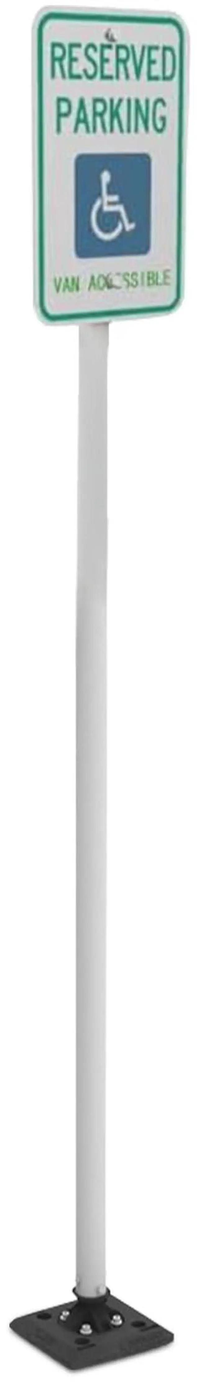 Main image of Impact Recovery - Sta-Rite Flexible Sign Post - Sign Holder - Handicap Parking Signs - Made in the USA - 102 Van Accessible Signage