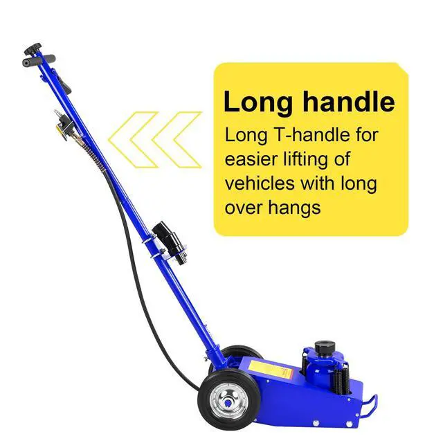 Alt view image 6 of 6 - 22 Ton Air Hydraulic Floor Jack Quick Lift Air-Operated Axle Bottle Jack HD Truck Lift Jacks Service Repair Lifting Tool for Garages Repair Shops 44000lbs Capacity Blue