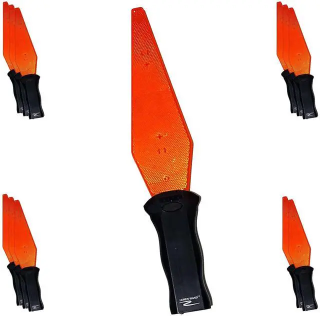 Main image of 12 Pack 22 inch Rechargeable LED Traffic Control Wand with Directional Arrow-Design for Car Directing & Parking | 2 Flashing Modes | Aircraft Marshalling safety Signal Baton