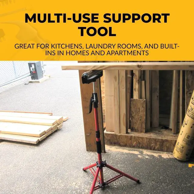 Alt view image 3 of 6 - 3-HUPPERHAND Upper 3rd Hand Support Poles System 2-Pack Kit | Adjusts 2860, Supports Cabinets During Install, 3-HUPPERHAND