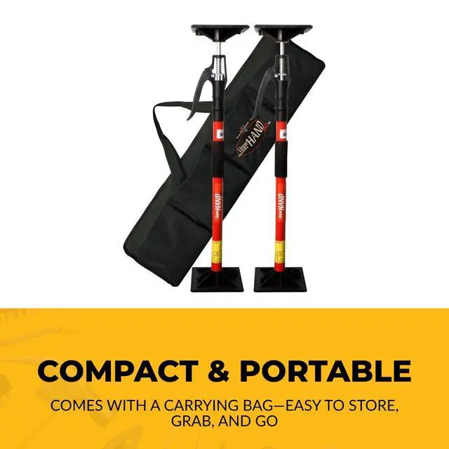 Alt view image 6 of 6 - 3-HUPPERHAND Upper 3rd Hand Support Poles System 2-Pack Kit | Adjusts 2860, Supports Cabinets During Install, 3-HUPPERHAND