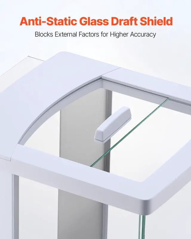 Alt view image 4 of 6 - Analytical Balance, 220 g x 0.1 mg, 0.0001 g High Precision Accuracy Lab Scale, g/oz/ct/mg 4 Units Electronic Digital Analytical Balance with Glass Draft Shield, for Laboratory Jewelry Pharmacy
