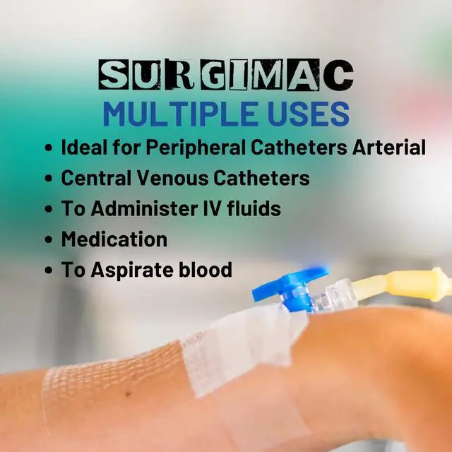 Alt view image 4 of 6 - Needleless Connector MicroClave Neutral Displacement Clear Housing Microclave IV Connector Compatible with Peripheral, Arterial & Central Venous Catheters Medical Supplies-Case of 100