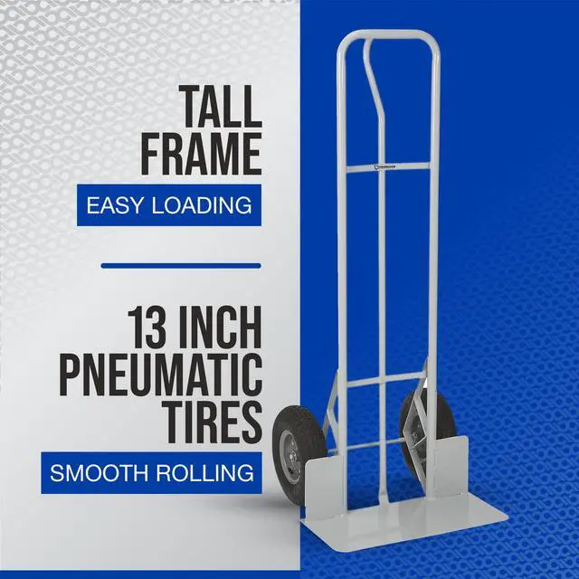 Alt view image 3 of 6 - P-Handle Hand Truck - 1000-Lb. Capacity, Oversized Toe Plate