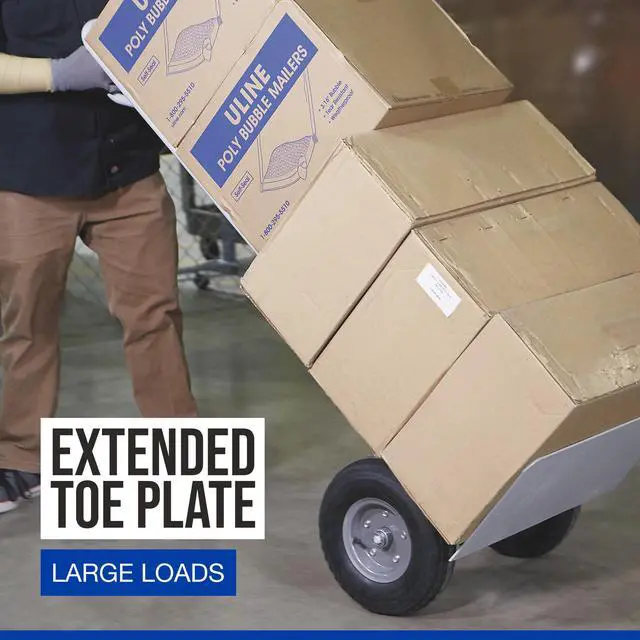 Alt view image 4 of 6 - P-Handle Hand Truck - 1000-Lb. Capacity, Oversized Toe Plate