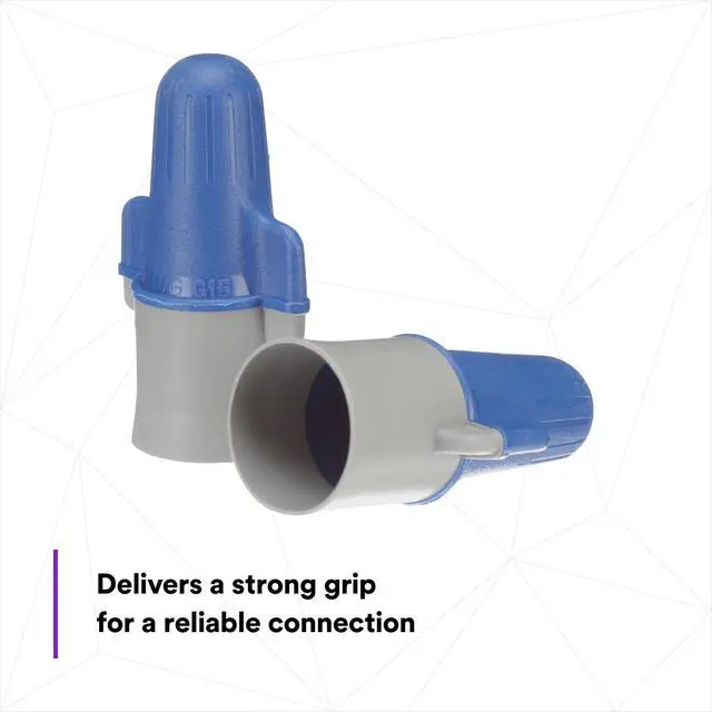 Alt view image 5 of 6 - Performance Plus Wire Connector, B/G+JUG, Blue/Gray, Flexible Steel Spring Connectors, Copper, CSA Certified, UL Listed, Jug of 250, 14-6 AWG
