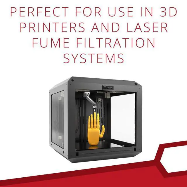 Alt view image 2 of 5 - Activated Carbon for 3D Printers, Thermaly Activated, Low-Dust GAC Charcoal for Laser Engraver, Carbon for Filter Refill (20 Pounds)